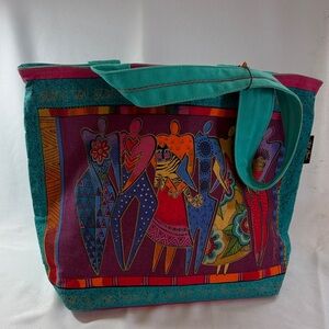 Laurel Burch Multicolor Artistic Tote
